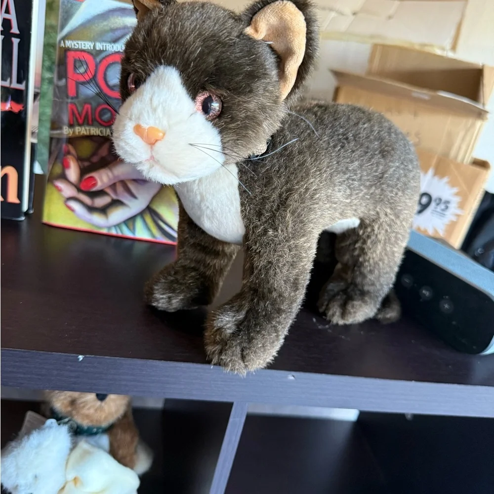 Plush Cat Toy - Brown and Cream collectible